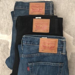 Levi’s 511 Made in USA Cone Mills White Oak Denim